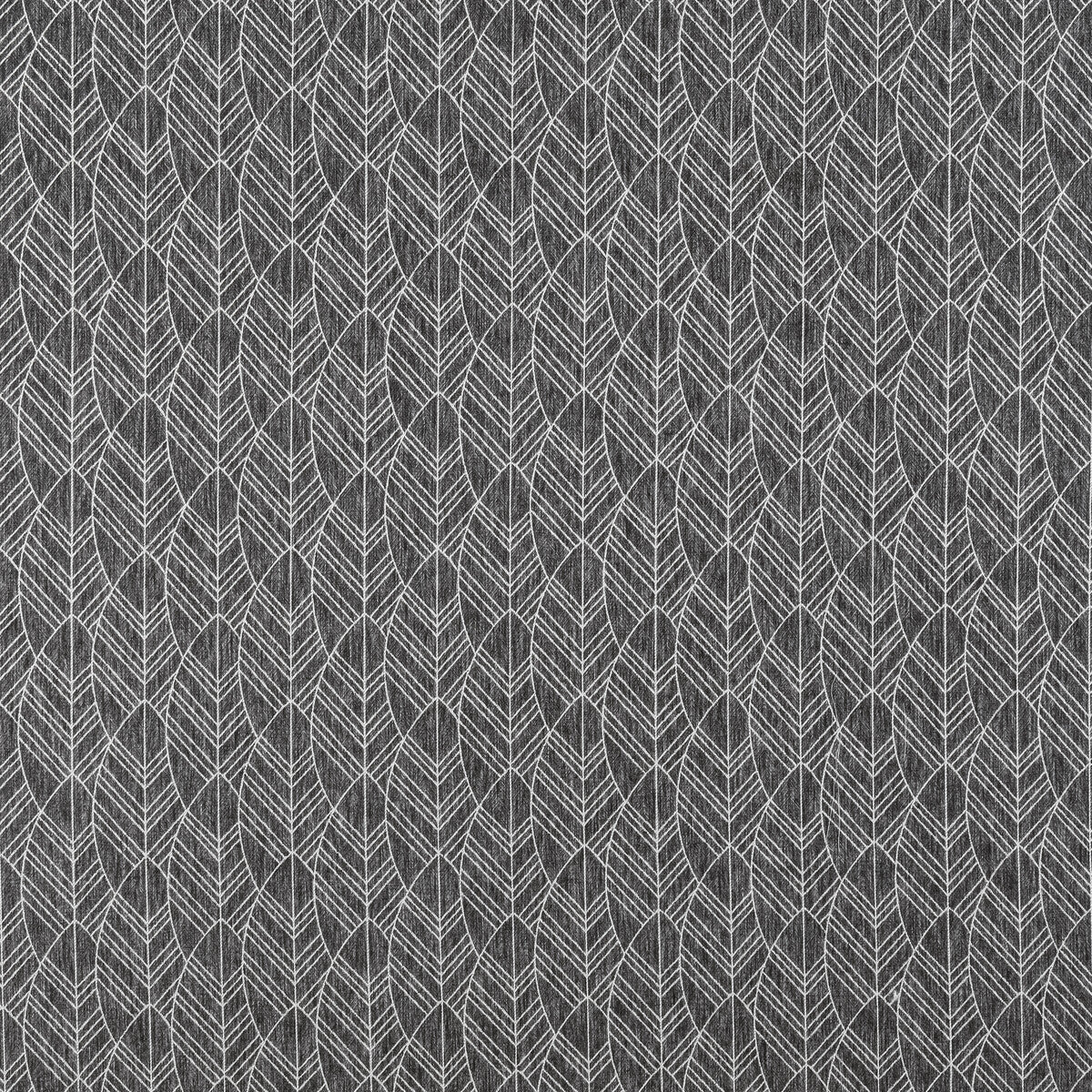 Atika fabric in charcoal color - pattern F1412/03.CAC.0 - by Clarke And Clarke in the Marika By Studio G For C&amp;C collection