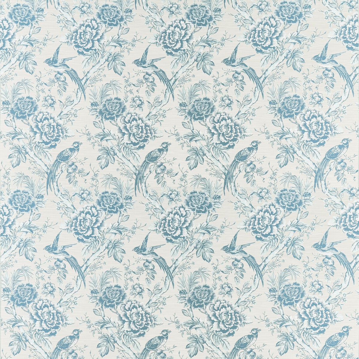 Avium fabric in eau de nil color - pattern F1429/05.CAC.0 - by Clarke And Clarke in the Clarke &amp; Clarke Botanist collection