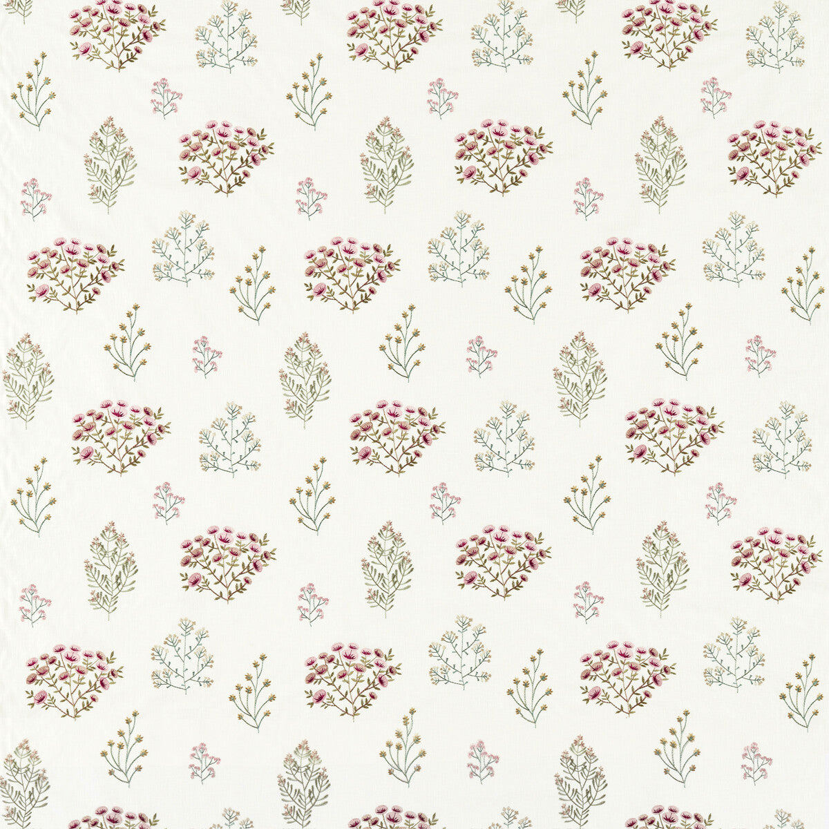 Floris fabric in summer color - pattern F1431/05.CAC.0 - by Clarke And Clarke in the Clarke &amp; Clarke Botanist collection