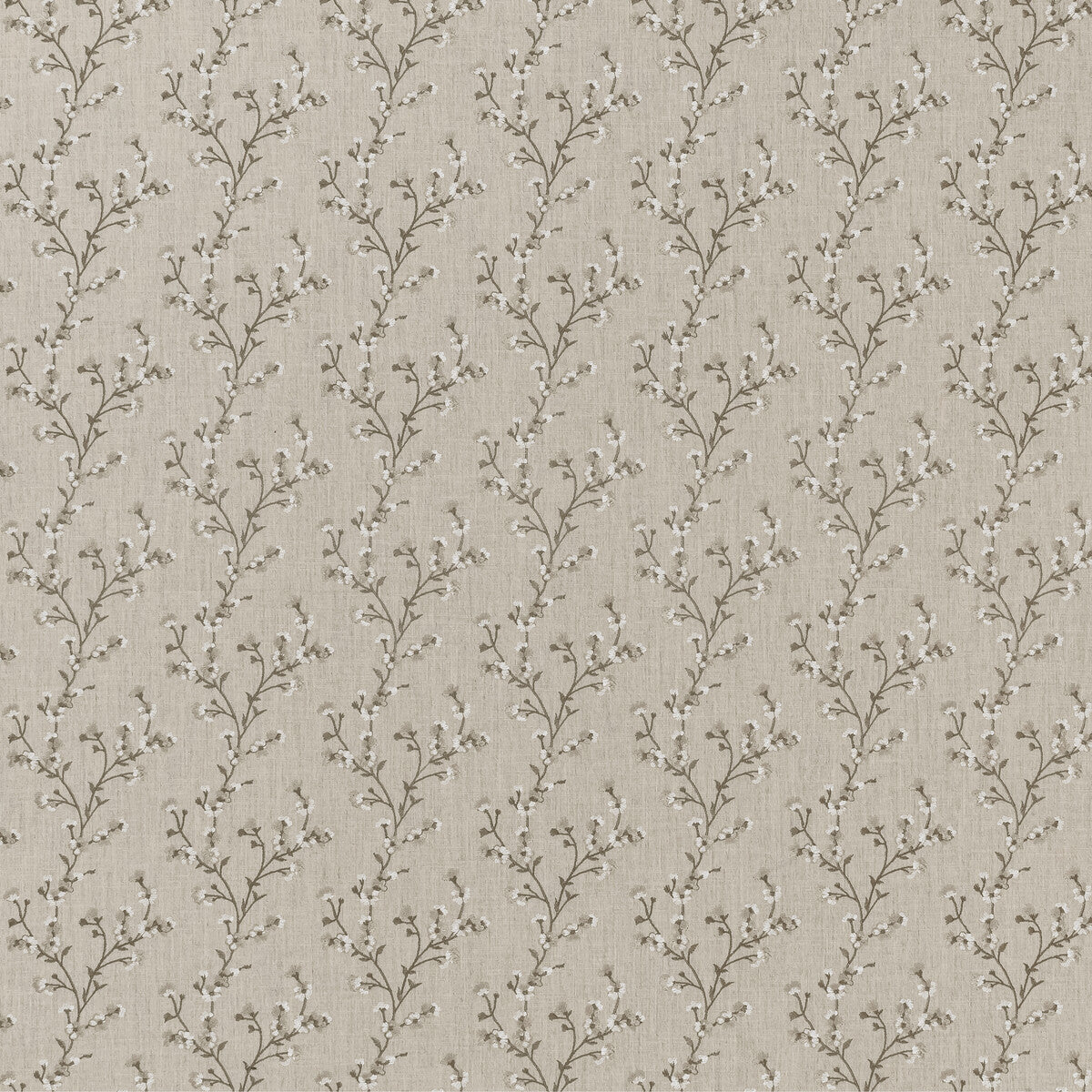 Blossom fabric in linen color - pattern F1439/03.CAC.0 - by Clarke And Clarke in the Clarke &amp; Clarke Origins collection