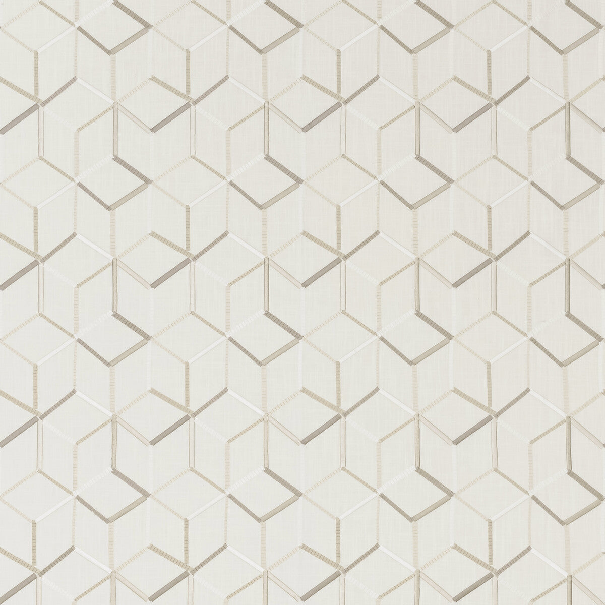 Linear fabric in ivory color - pattern F1443/02.CAC.0 - by Clarke And Clarke in the Clarke &amp; Clarke Origins collection