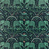 Zambezi Velvet fabric in teal color - pattern F1481/02.CAC.0 - by Clarke And Clarke in the Wilderie By Emma J Shipley For C&C collection