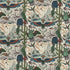 Frontier Linen fabric in green color - pattern F1489/03.CAC.0 - by Clarke And Clarke in the Wilderie By Emma J Shipley For C&C collection