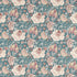 Lucienne fabric in teal color - pattern F1542/04.CAC.0 - by Clarke And Clarke in the Clarke & Clarke Vintage collection