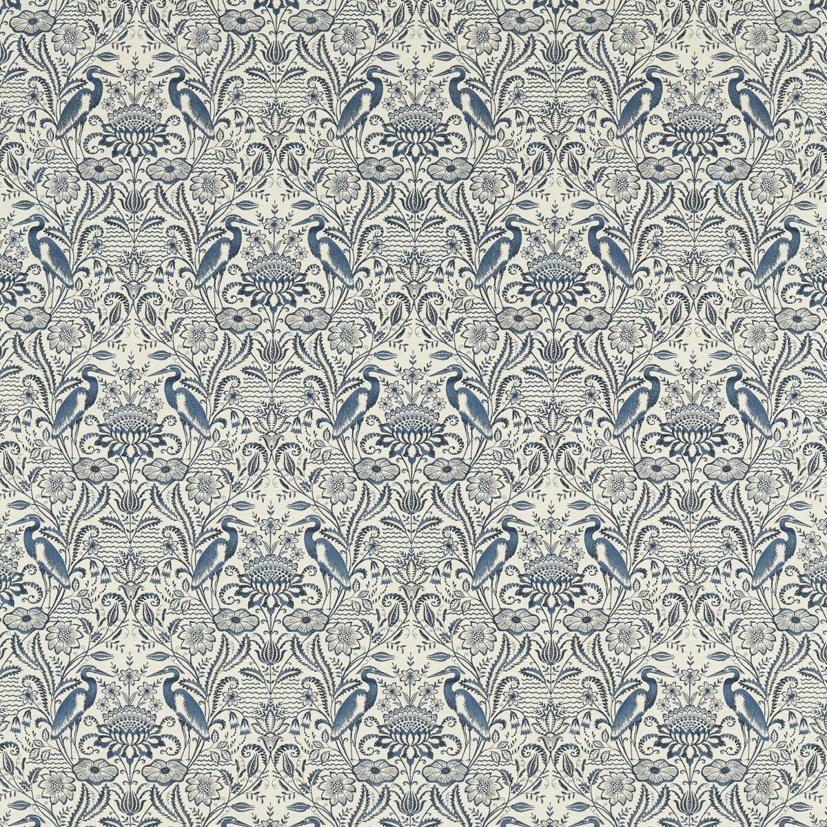 Nakuru fabric in midnight/linen color - pattern F1547/04.CAC.0 - by Clarke And Clarke in the Clarke &amp; Clarke Vintage collection