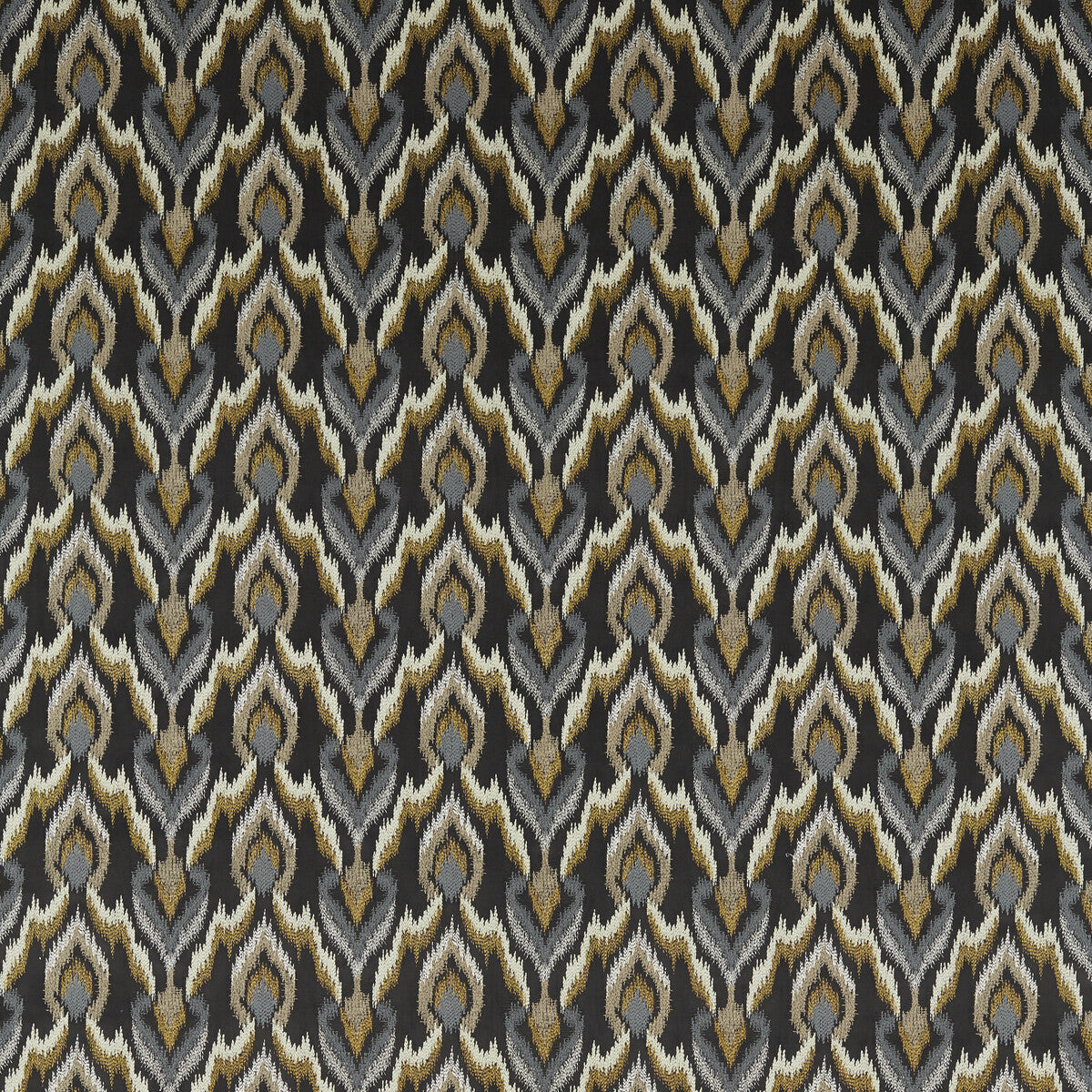 Velluto fabric in nero color - pattern F1549/02.CAC.0 - by Clarke And Clarke in the Clarke &amp; Clarke Dimora collection