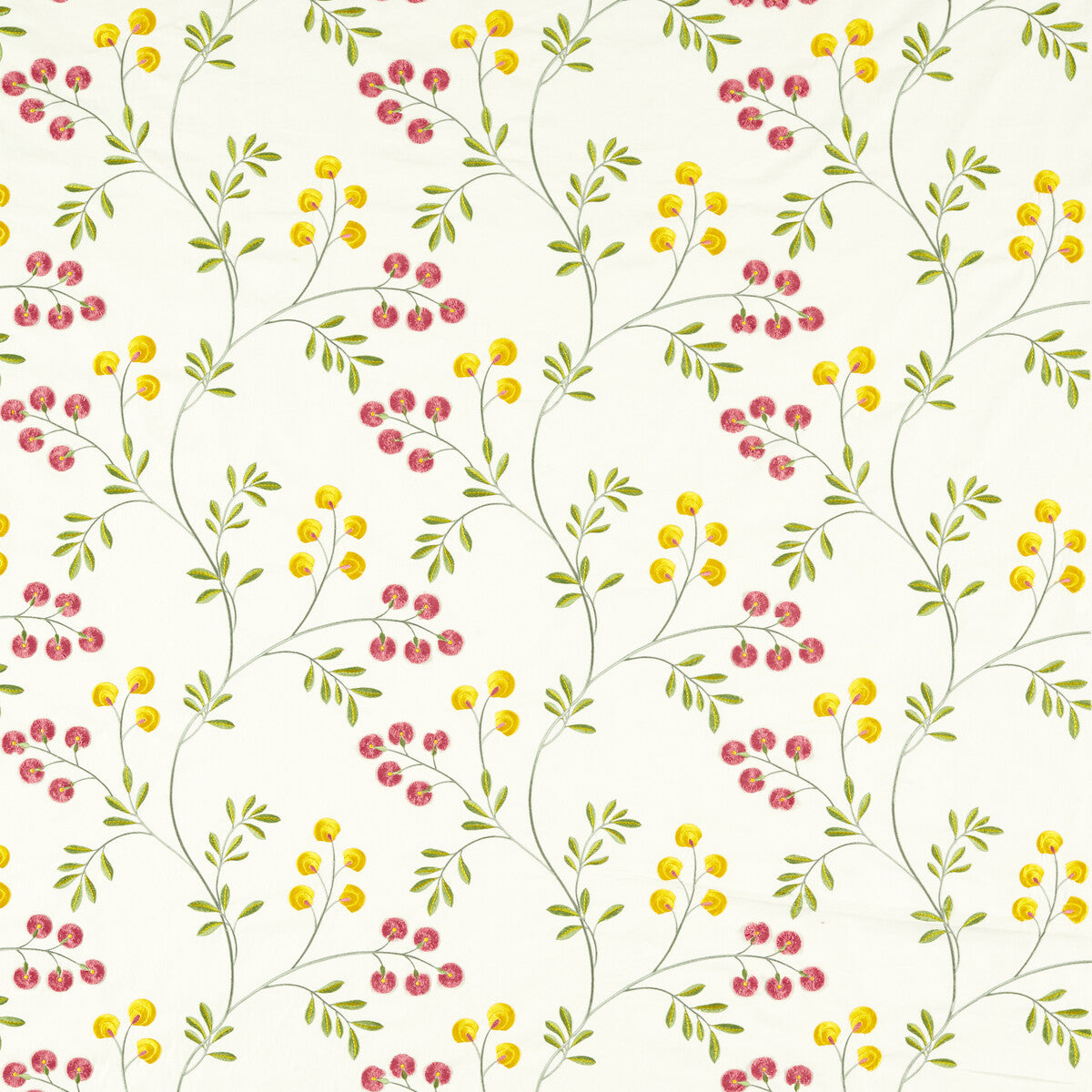 Rochelle fabric in summer color - pattern F1556/05.CAC.0 - by Clarke And Clarke in the Clarke &amp; Clarke Pavilion collection