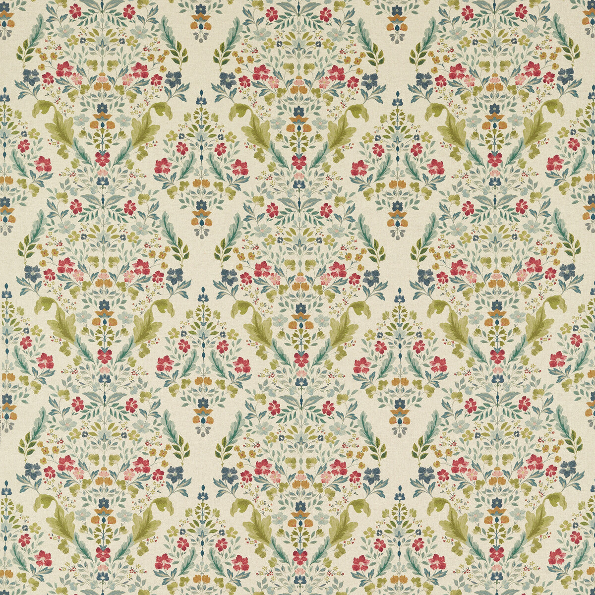 Gawthorpe fabric in forest/linen color - pattern F1558/02.CAC.0 - by Clarke And Clarke in the Country Escape By Studio G For C&amp;C collection