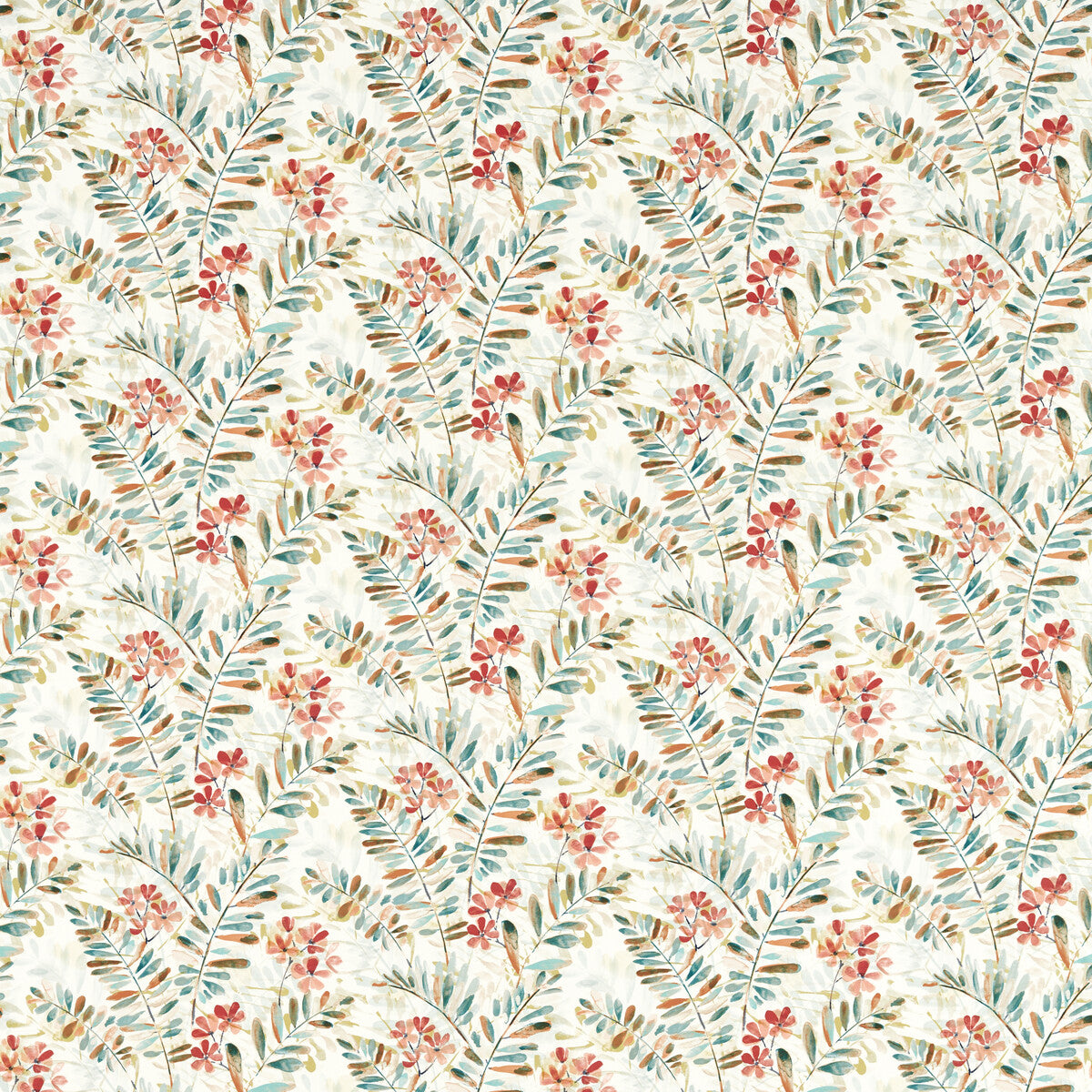 New Grove fabric in mineral/spice color - pattern F1560/03.CAC.0 - by Clarke And Clarke in the Country Escape By Studio G For C&amp;C collection