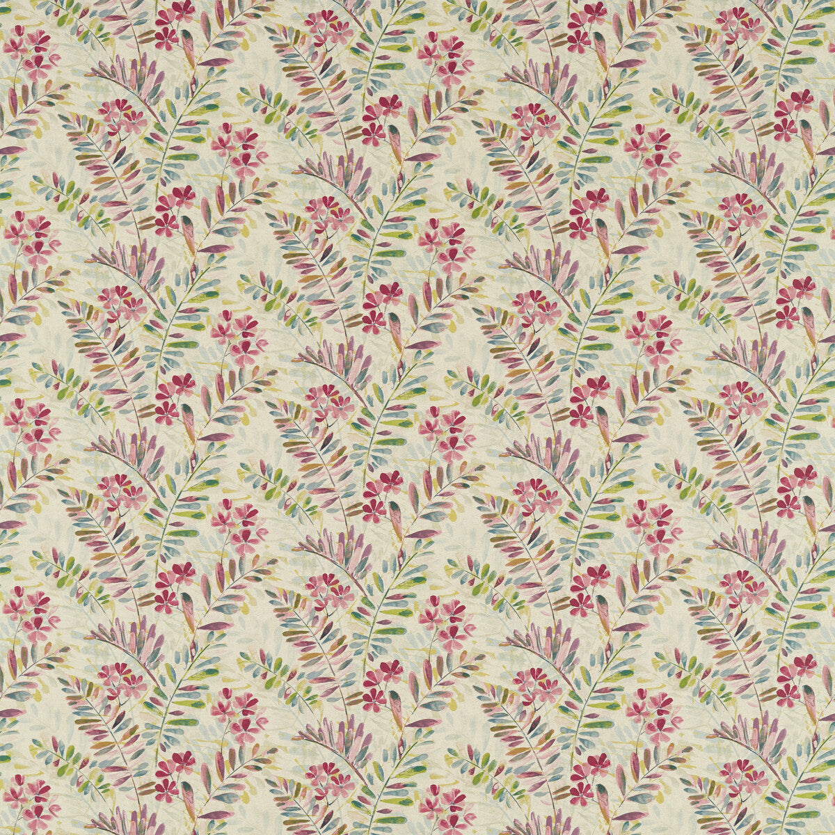 New Grove fabric in multi color - pattern F1561/01.CAC.0 - by Clarke And Clarke in the Country Escape By Studio G For C&amp;C collection