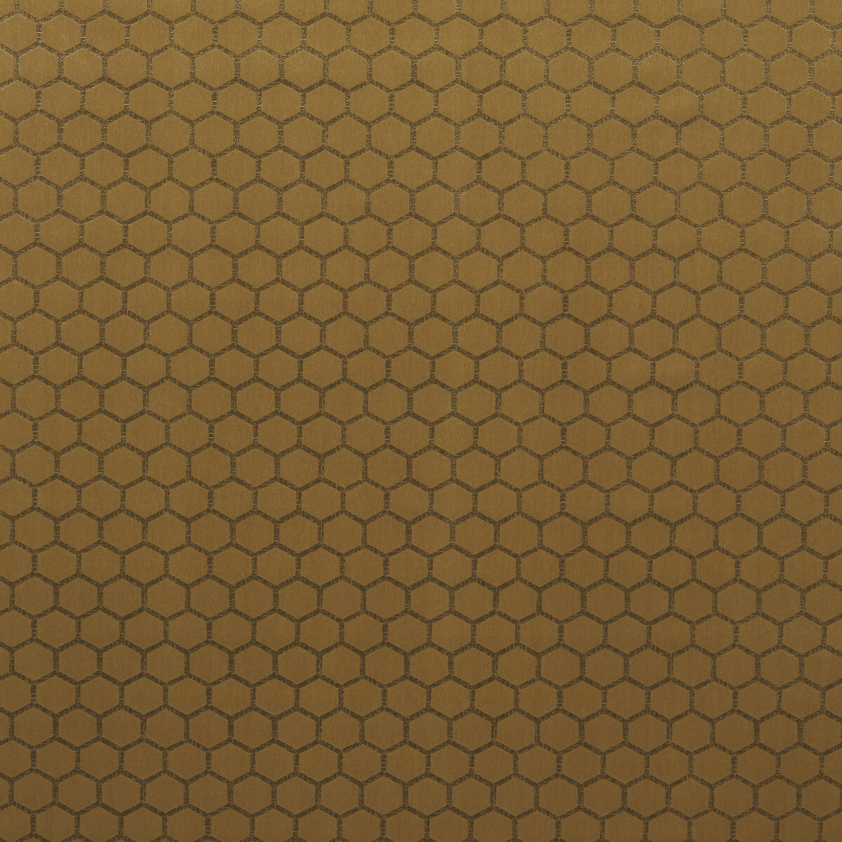 Hexa fabric in gold color - pattern F1565/02.CAC.0 - by Clarke And Clarke in the Illusion By Studio G For C&amp;C collection