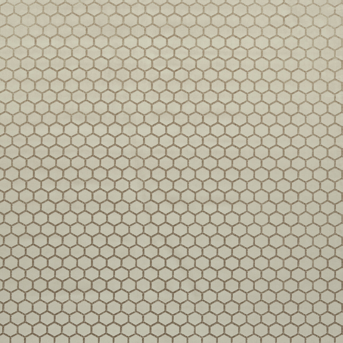 Hexa fabric in stone color - pattern F1565/07.CAC.0 - by Clarke And Clarke in the Illusion By Studio G For C&amp;C collection