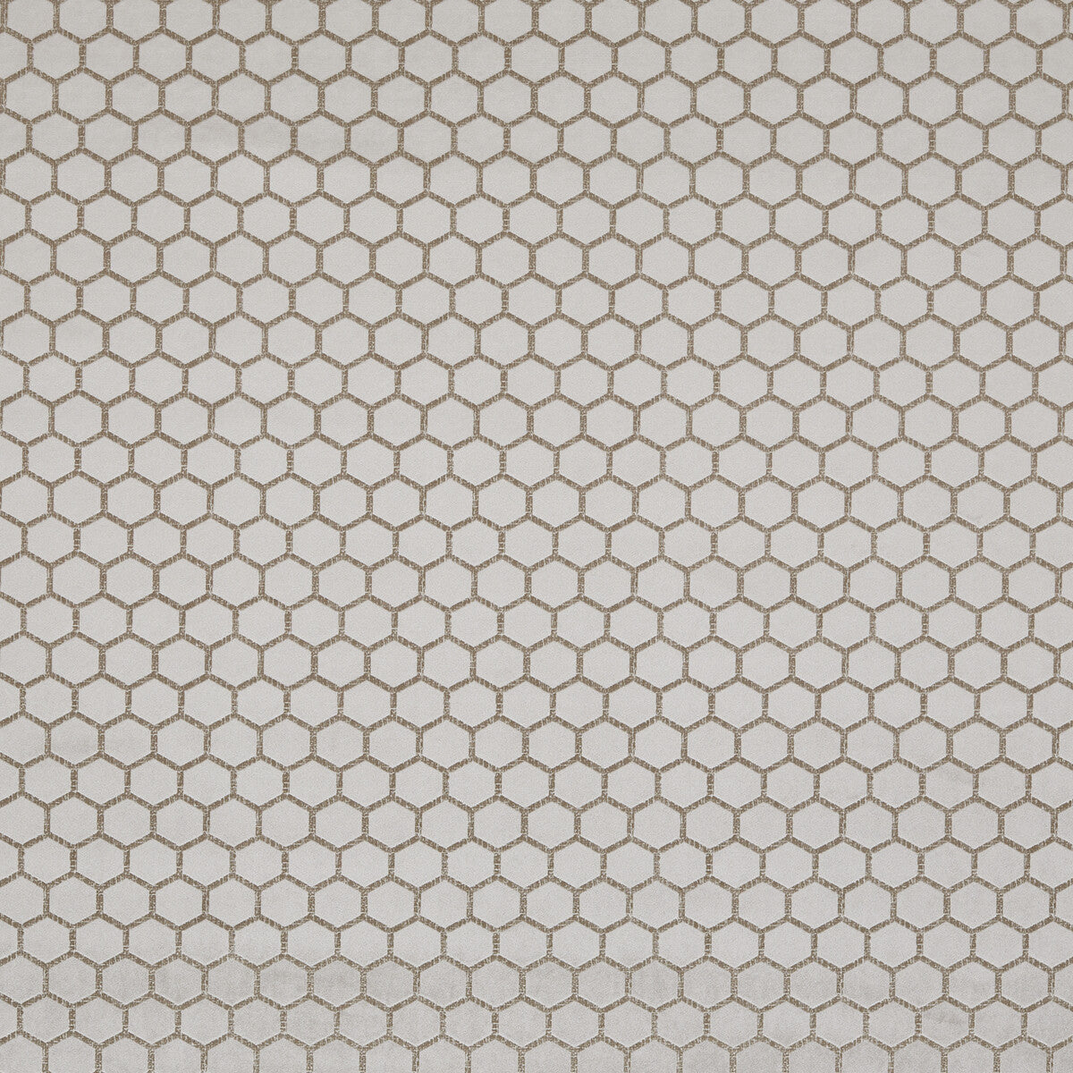 Hexa fabric in taupe color - pattern F1565/08.CAC.0 - by Clarke And Clarke in the Illusion By Studio G For C&amp;C collection