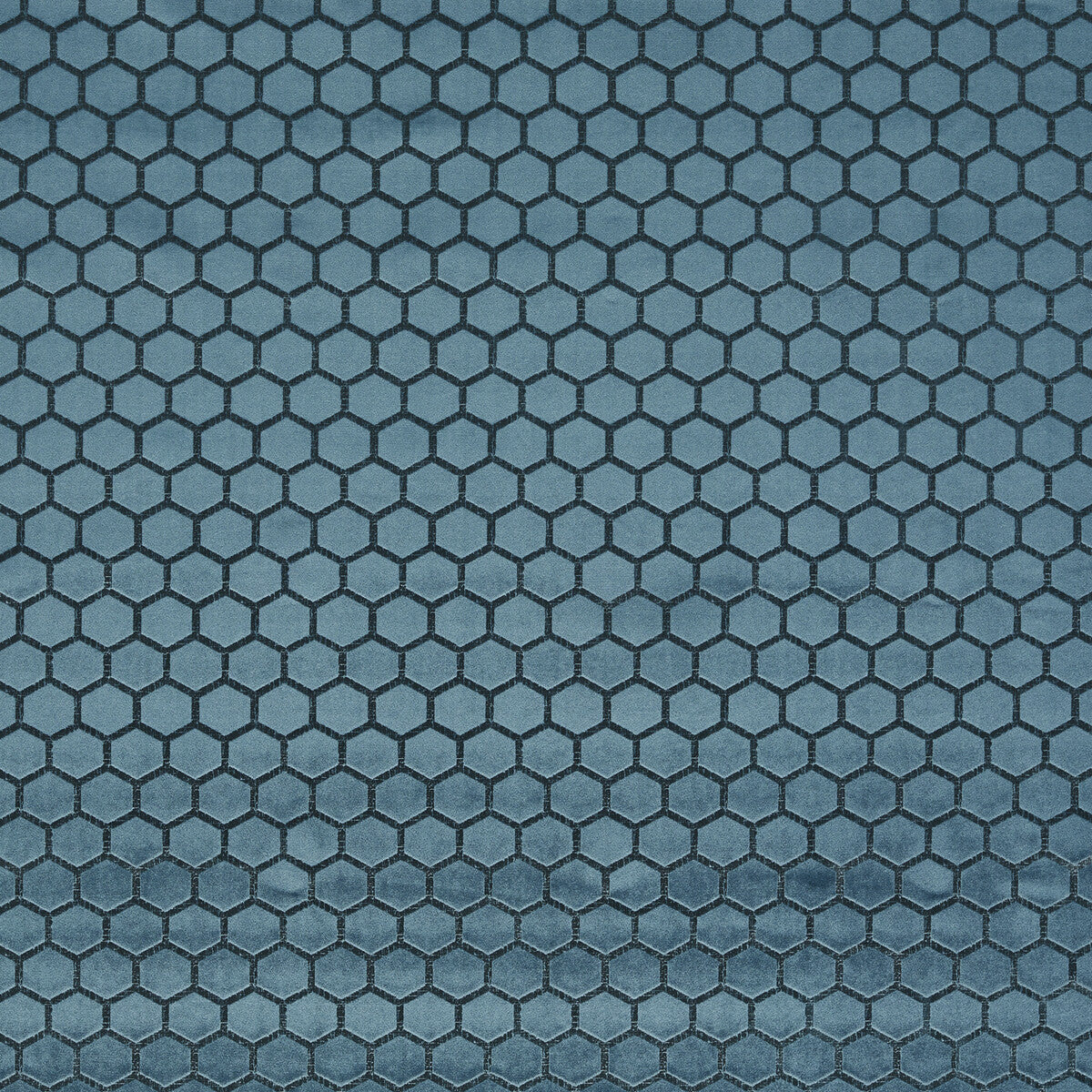 Hexa fabric in teal color - pattern F1565/09.CAC.0 - by Clarke And Clarke in the Illusion By Studio G For C&amp;C collection