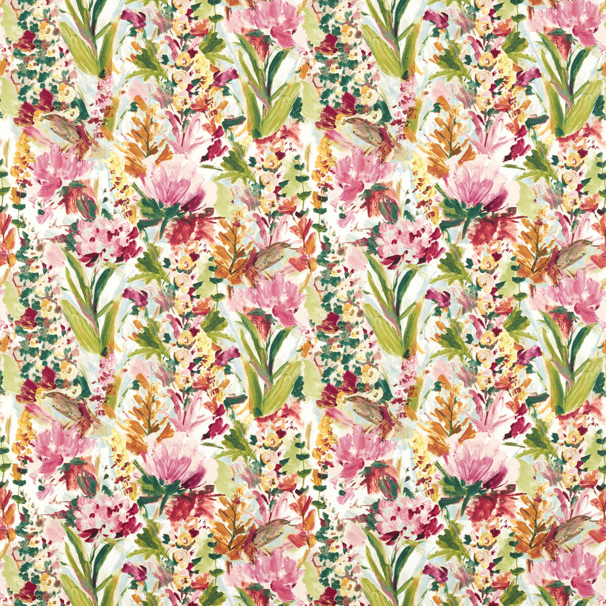 Hydrangea fabric in mineral/ochre color - pattern F1576/02.CAC.0 - by Clarke And Clarke in the Floral Flourish By Studio G For C&amp;C collection