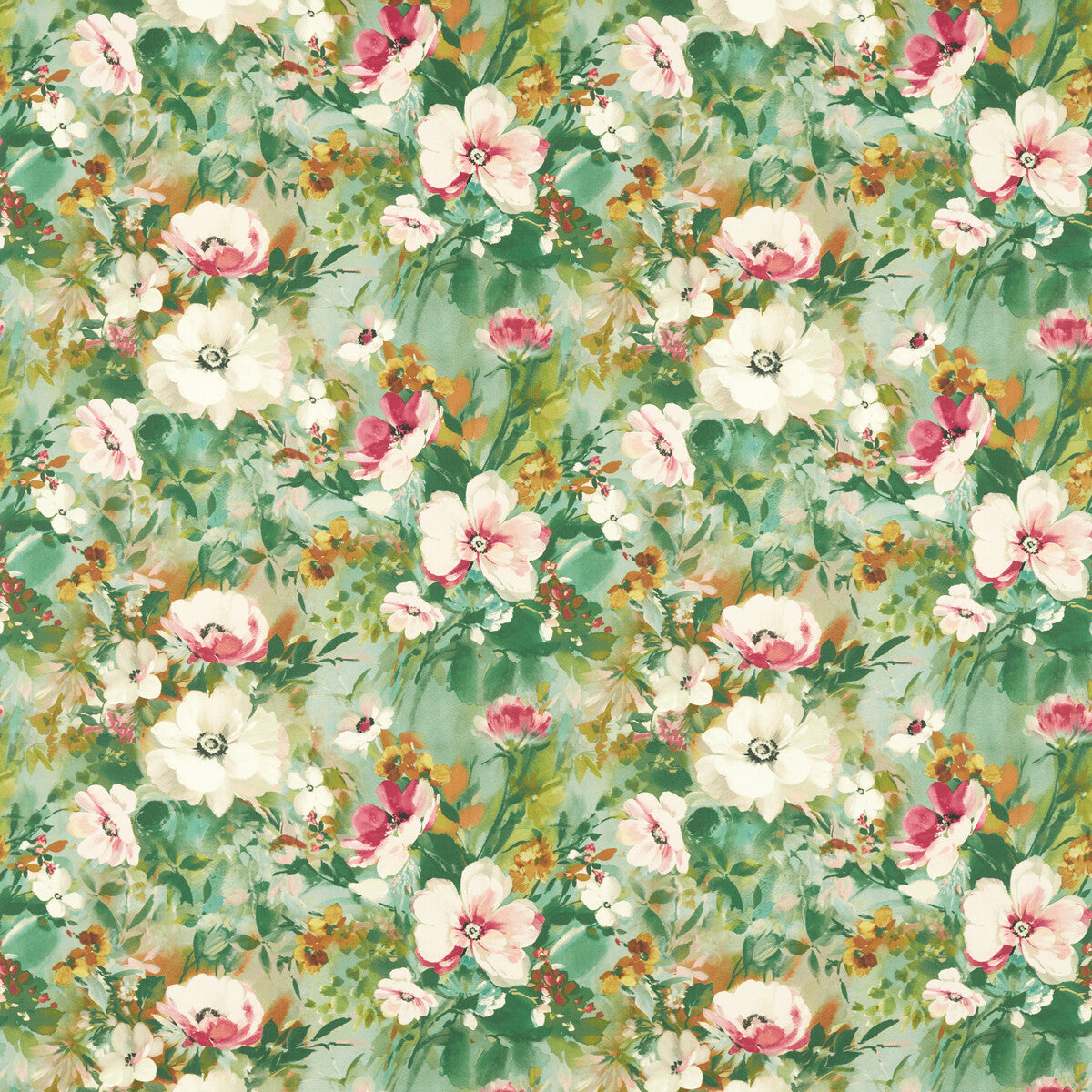 Rugosa fabric in mineral color - pattern F1579/02.CAC.0 - by Clarke And Clarke in the Floral Flourish By Studio G For C&amp;C collection