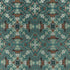 Emerald Forest fabric in teal jacquard color - pattern F1581/04.CAC.0 - by Clarke And Clarke in the Clarke & Clarke Botanical Wonders Fabric collection