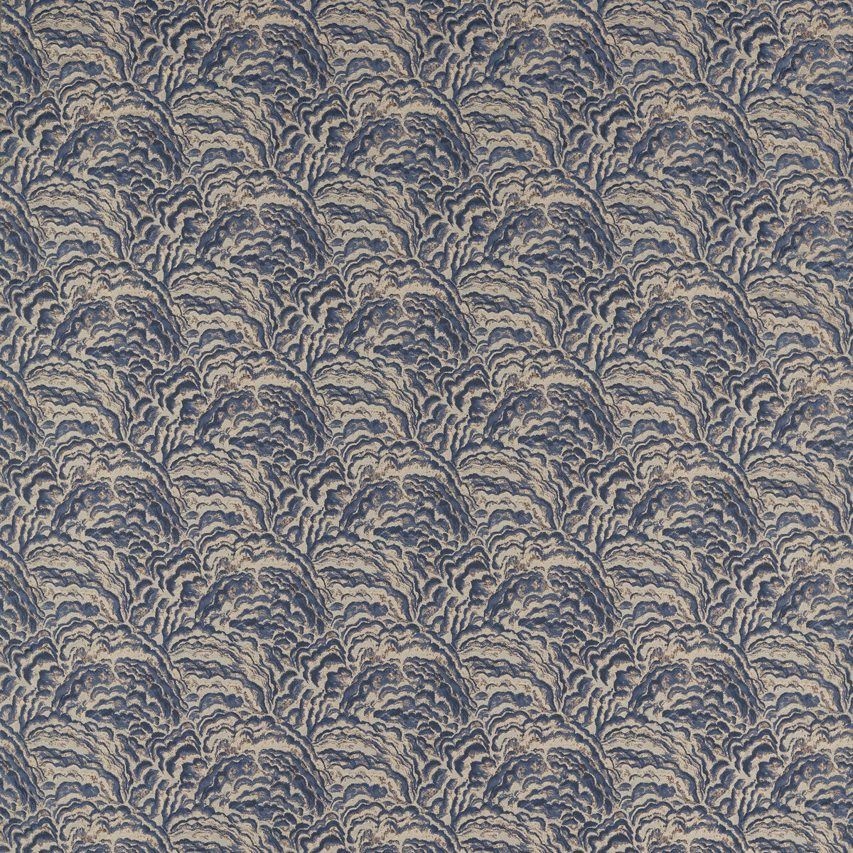 Lumino fabric in midnight/copper color - pattern F1609/02.CAC.0 - by Clarke And Clarke in the Clarke &amp; Clarke Exotica 2 collection