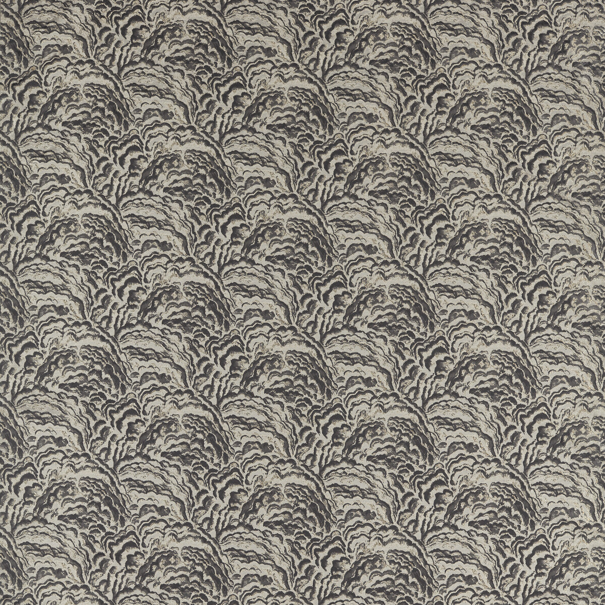 Lumino fabric in noir color - pattern F1609/03.CAC.0 - by Clarke And Clarke in the Clarke &amp; Clarke Exotica 2 collection