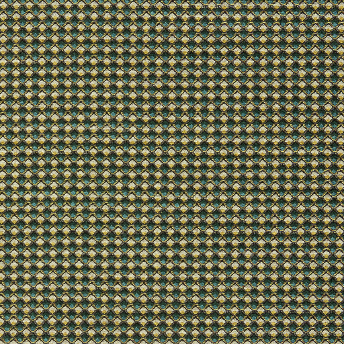 Lyra fabric in teal/citrus color - pattern F1617/04.CAC.0 - by Clarke And Clarke in the Clarke And Clarke Equinox 2 collection