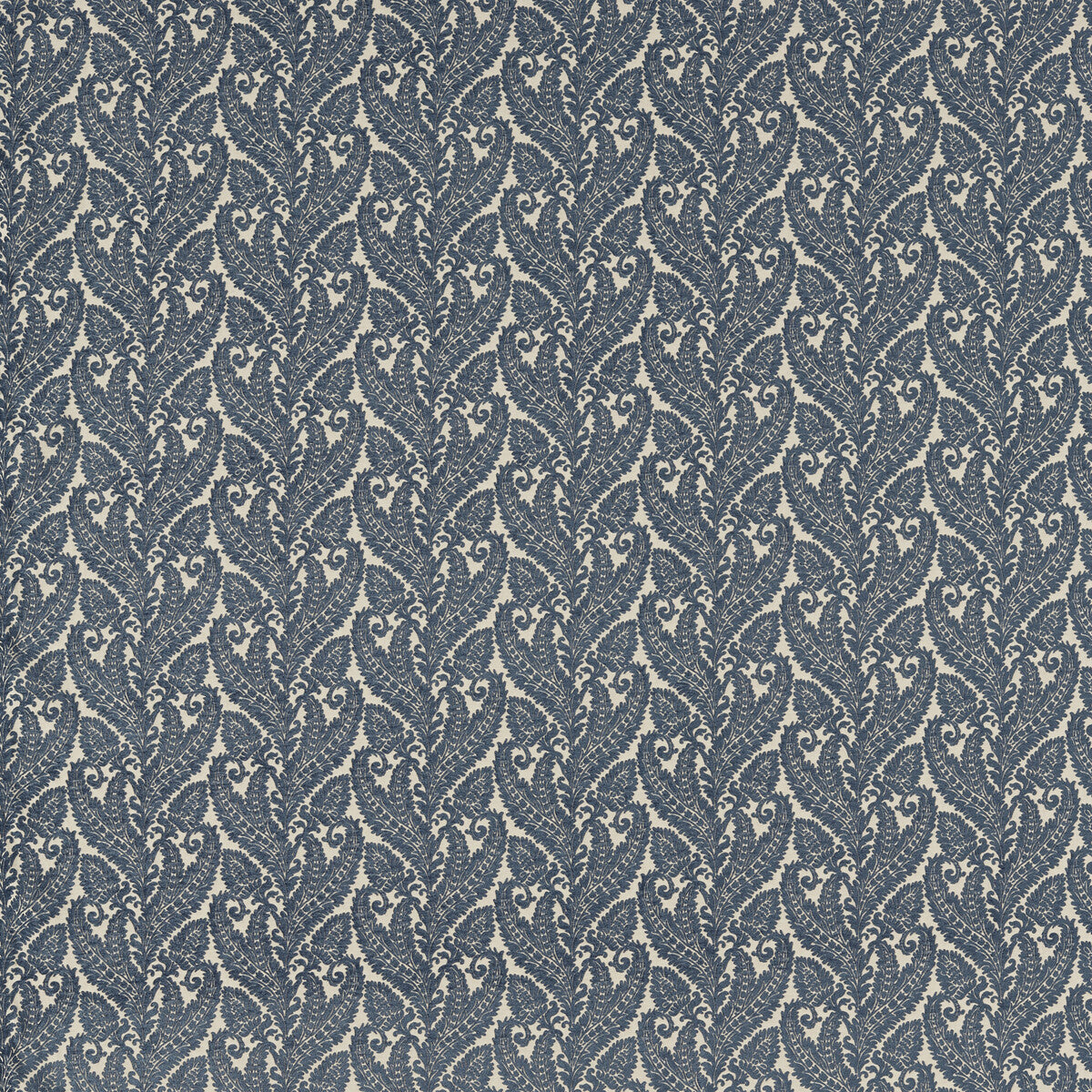 Regale fabric in denim color - pattern F1659/01.CAC.0 - by Clarke And Clarke in the Clarke &amp; Clarke Marianne collection