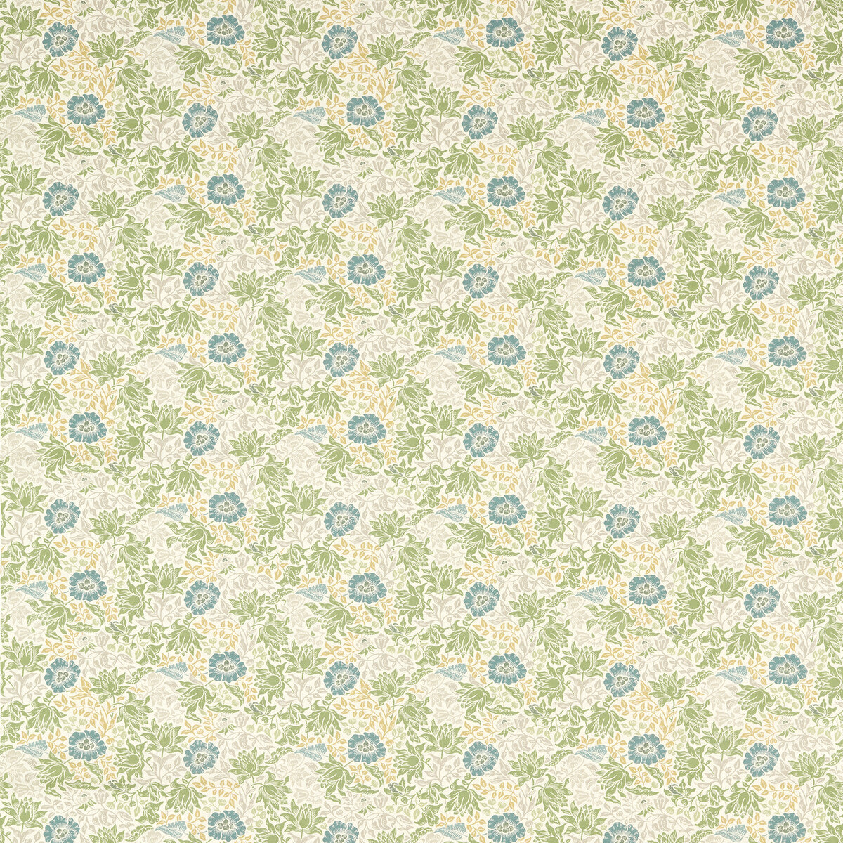Mallow fabric in apple/linen color - pattern F1680/02.CAC.0 - by Clarke And Clarke in the Clarke &amp; Clarke William Morris Designs collection