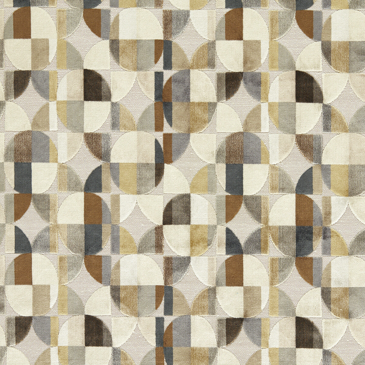 Delaunay fabric in natural color - pattern F1682/04.CAC.0 - by Clarke And Clarke in the Urban collection