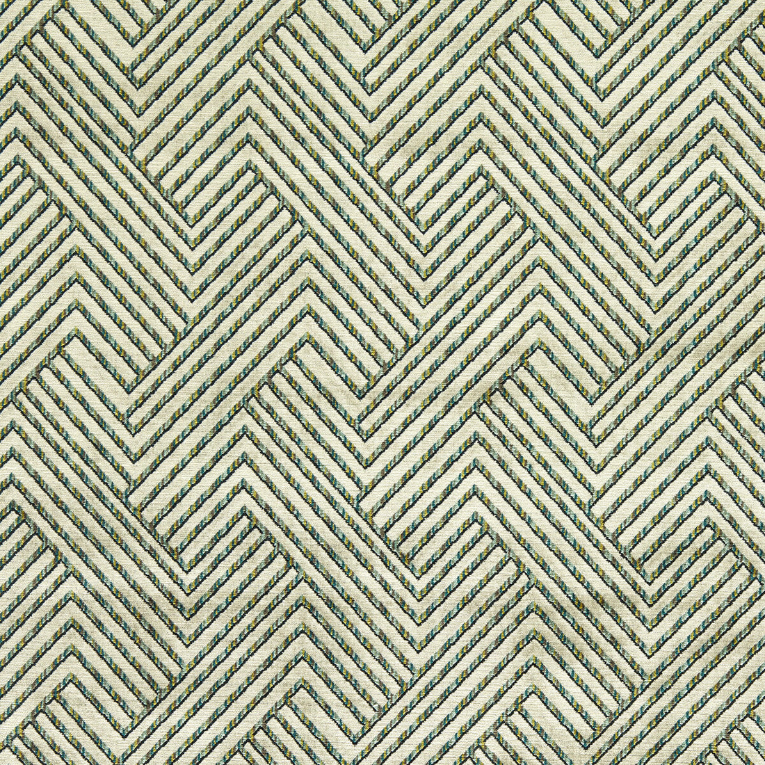 Grassetto fabric in peacock color - pattern F1684/04.CAC.0 - by Clarke And Clarke in the Urban collection