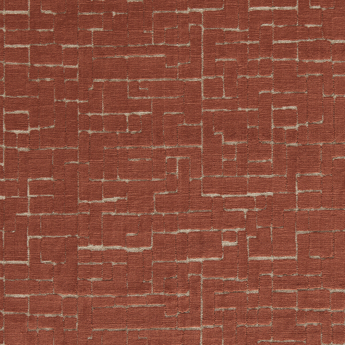 Kupka fabric in copper color - pattern F1685/02.CAC.0 - by Clarke And Clarke in the Urban collection