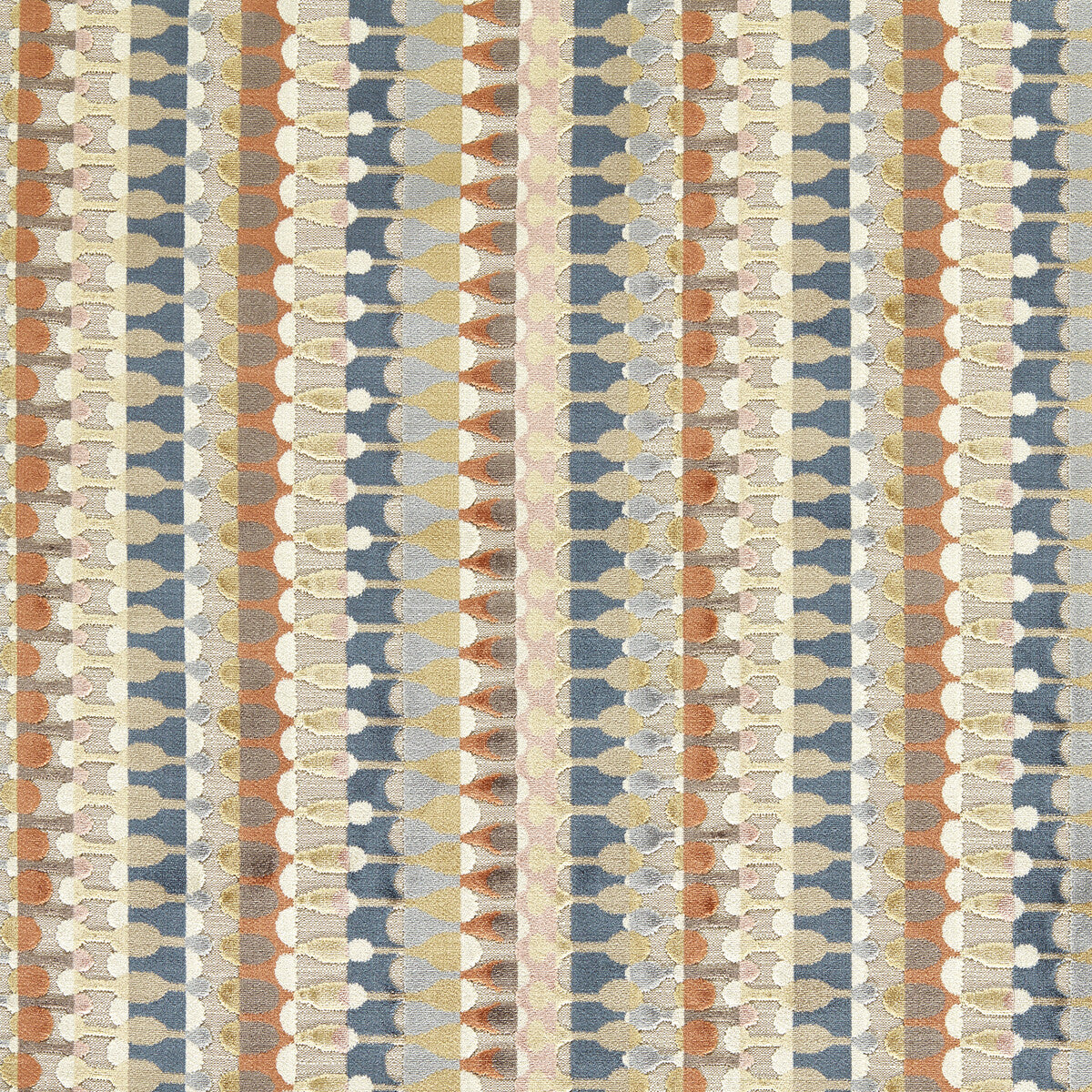 Orpheus fabric in multi color - pattern F1687/03.CAC.0 - by Clarke And Clarke in the Urban collection