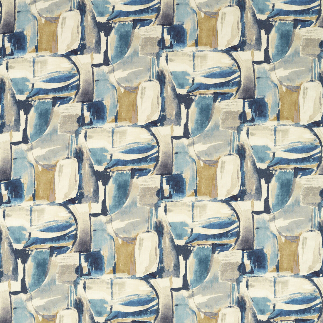 Figura fabric in denim/linen color - pattern F1694/02.CAC.0 - by Clarke And Clarke in the VIvido collection