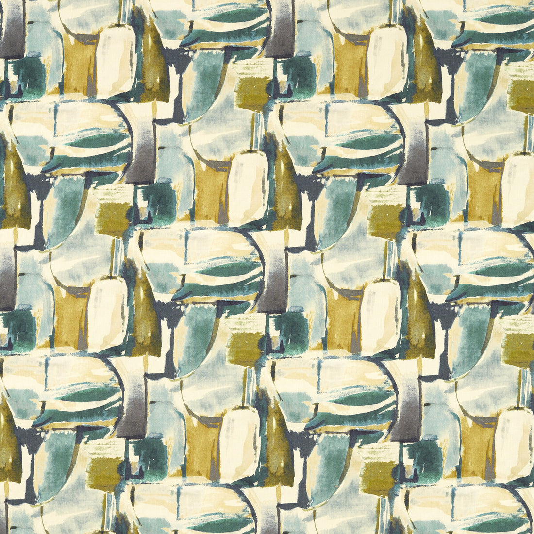 Figura fabric in teal/mineral color - pattern F1694/05.CAC.0 - by Clarke And Clarke in the VIvido collection