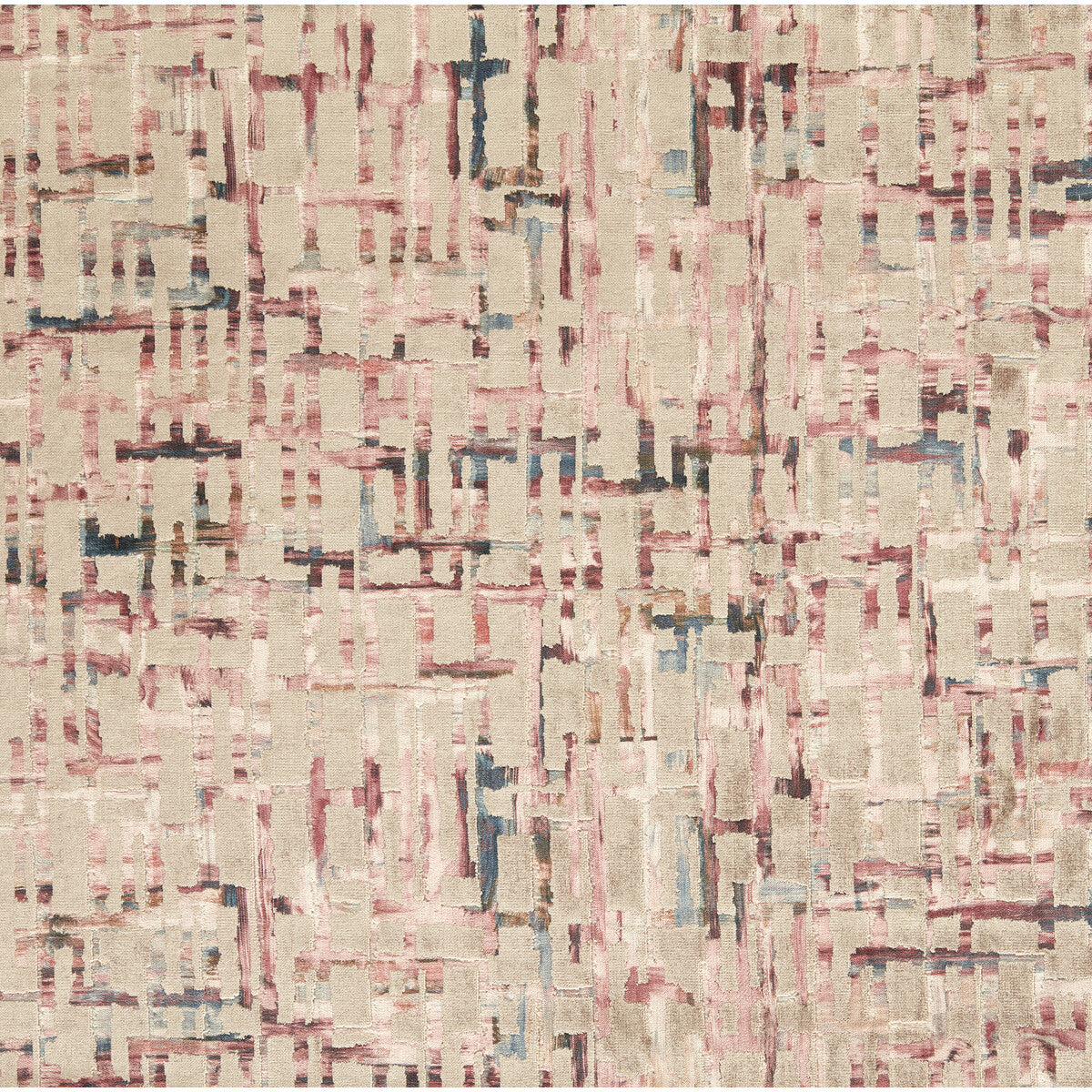 Quadrata fabric in blush/natural color - pattern F1697/01.CAC.0 - by Clarke And Clarke in the VIvido collection