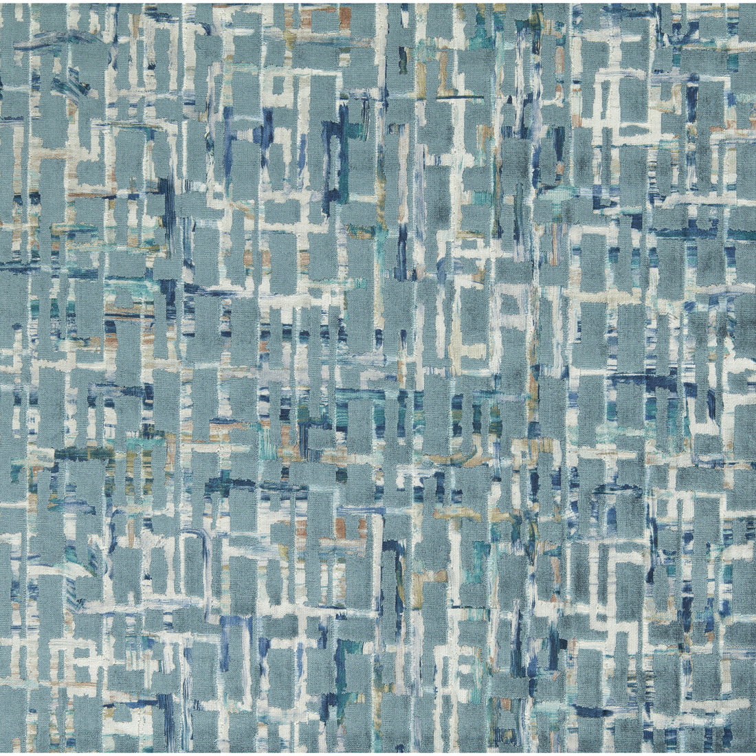 Quadrata fabric in teal/mineral color - pattern F1697/05.CAC.0 - by Clarke And Clarke in the VIvido collection