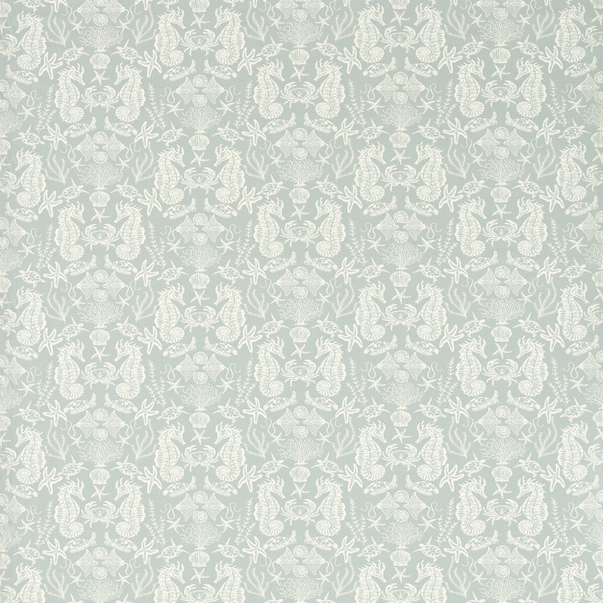 Aquarium fabric in mineral color - pattern number F1725/01.CAC.0 - by Clarke And Clarke in the Clarke &amp; Clarke Marina collection