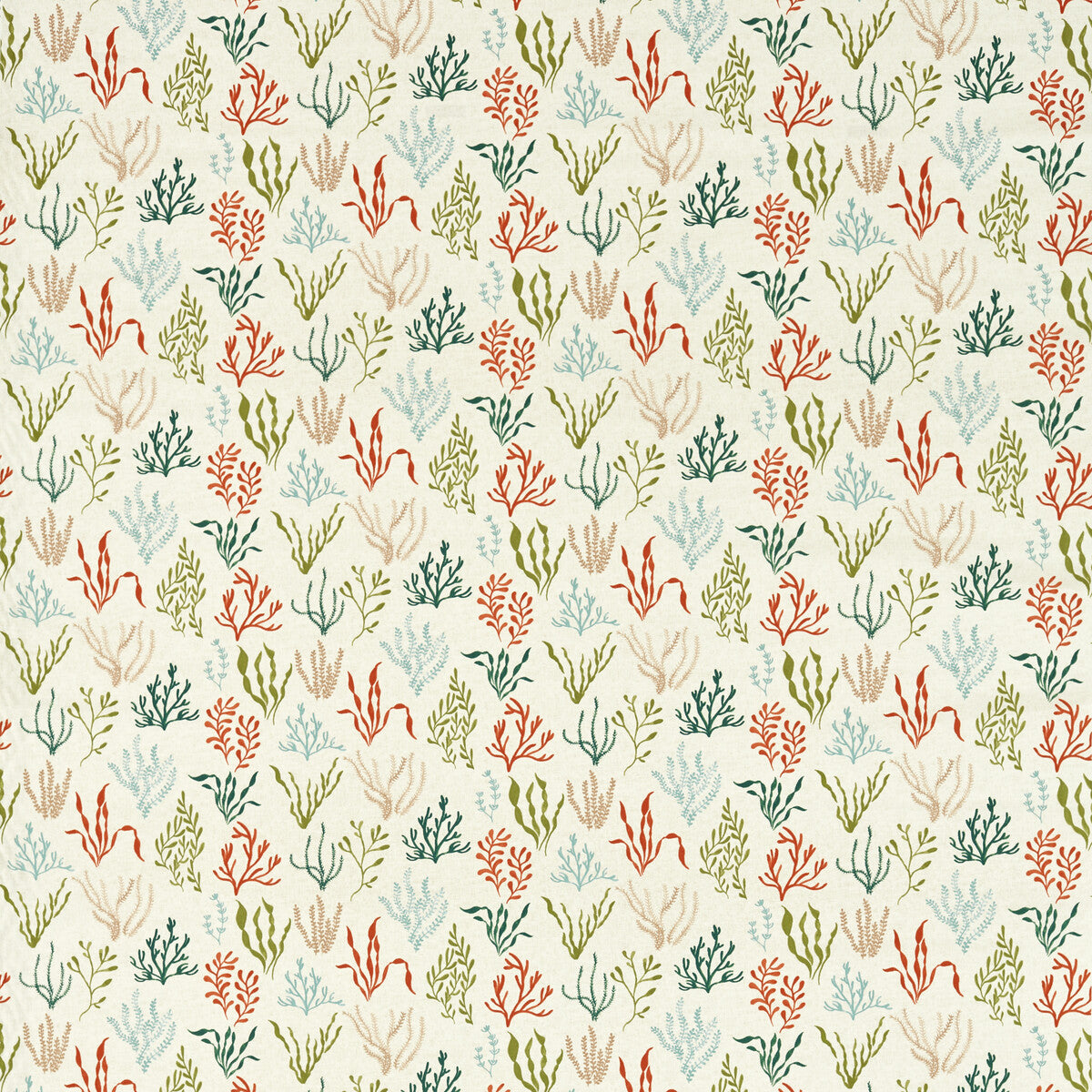 Portside fabric in coral mineral color - pattern number F1727/01.CAC.0 - by Clarke And Clarke in the Clarke &amp; Clarke Marina collection