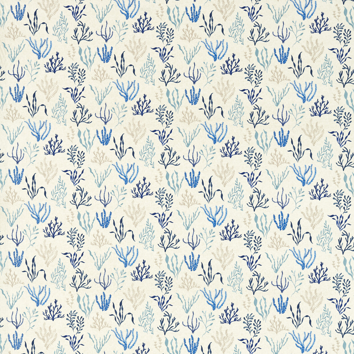 Portside fabric in ocean color - pattern number F1727/02.CAC.0 - by Clarke And Clarke in the Clarke &amp; Clarke Marina collection