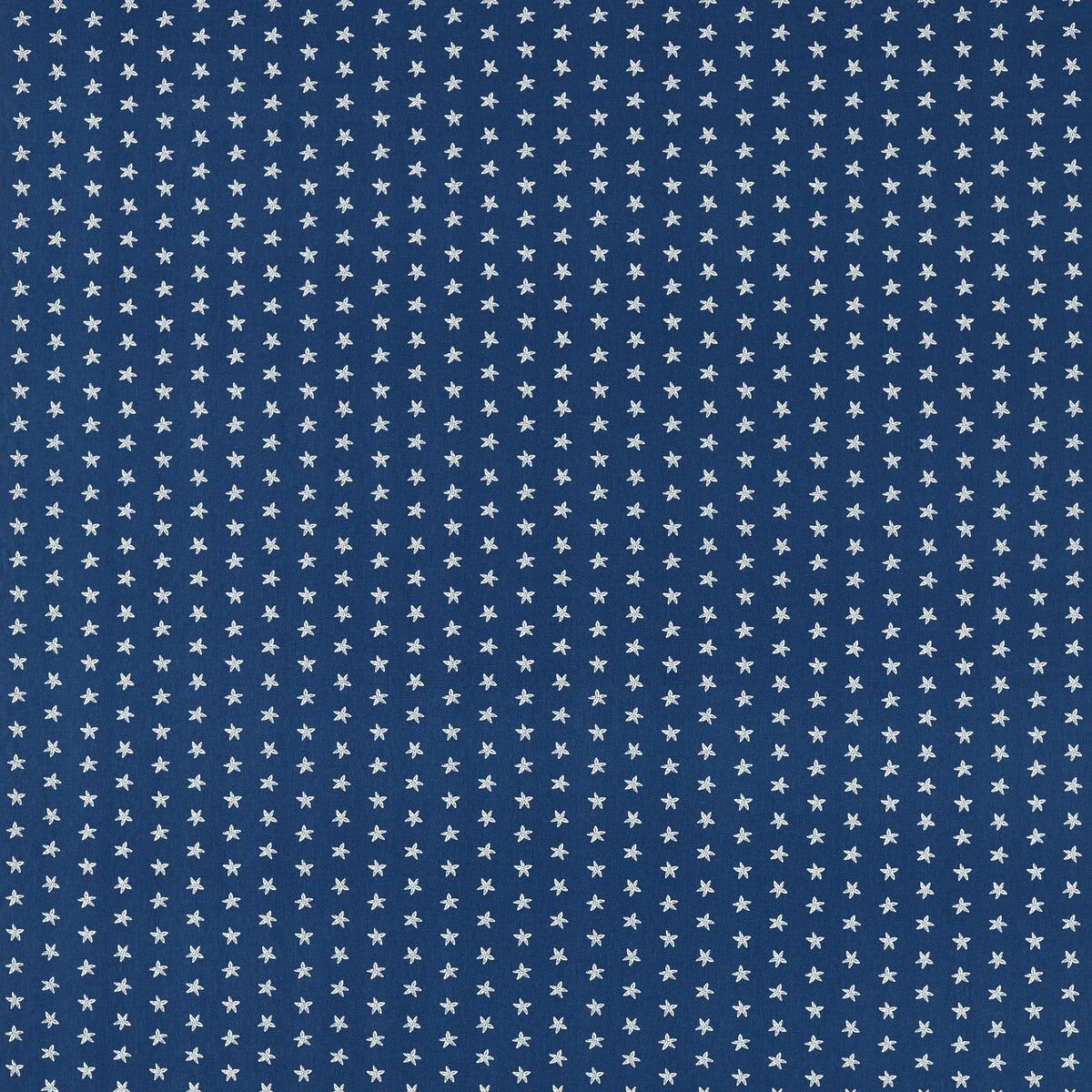 Seastar fabric in navy color - pattern number F1730/04.CAC.0 - by Clarke And Clarke in the Clarke &amp; Clarke Marina collection