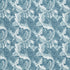 Acanthus Jacquard fabric in denim color - pattern number F1740/01.CAC.0 - by Clarke And Clarke in the Clarke & Clarke William Morris Weaves collection