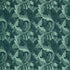 Acanthus Jacquard fabric in teal color - pattern number F1740/06.CAC.0 - by Clarke And Clarke in the Clarke & Clarke William Morris Weaves collection