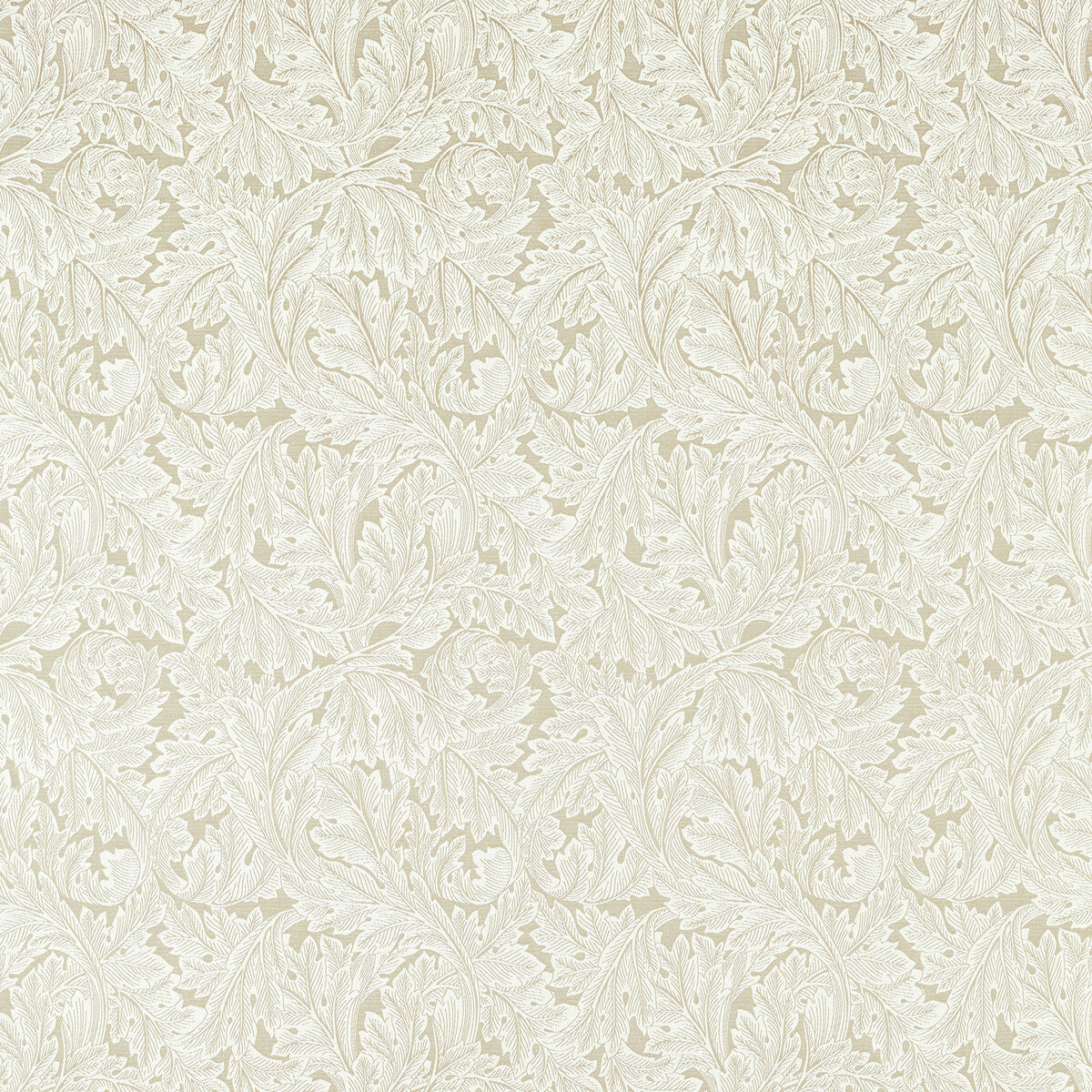 Acanthus Weave fabric in ivory color - pattern number F1741/03.CAC.0 - by Clarke And Clarke in the Clarke &amp; Clarke William Morris Weaves collection