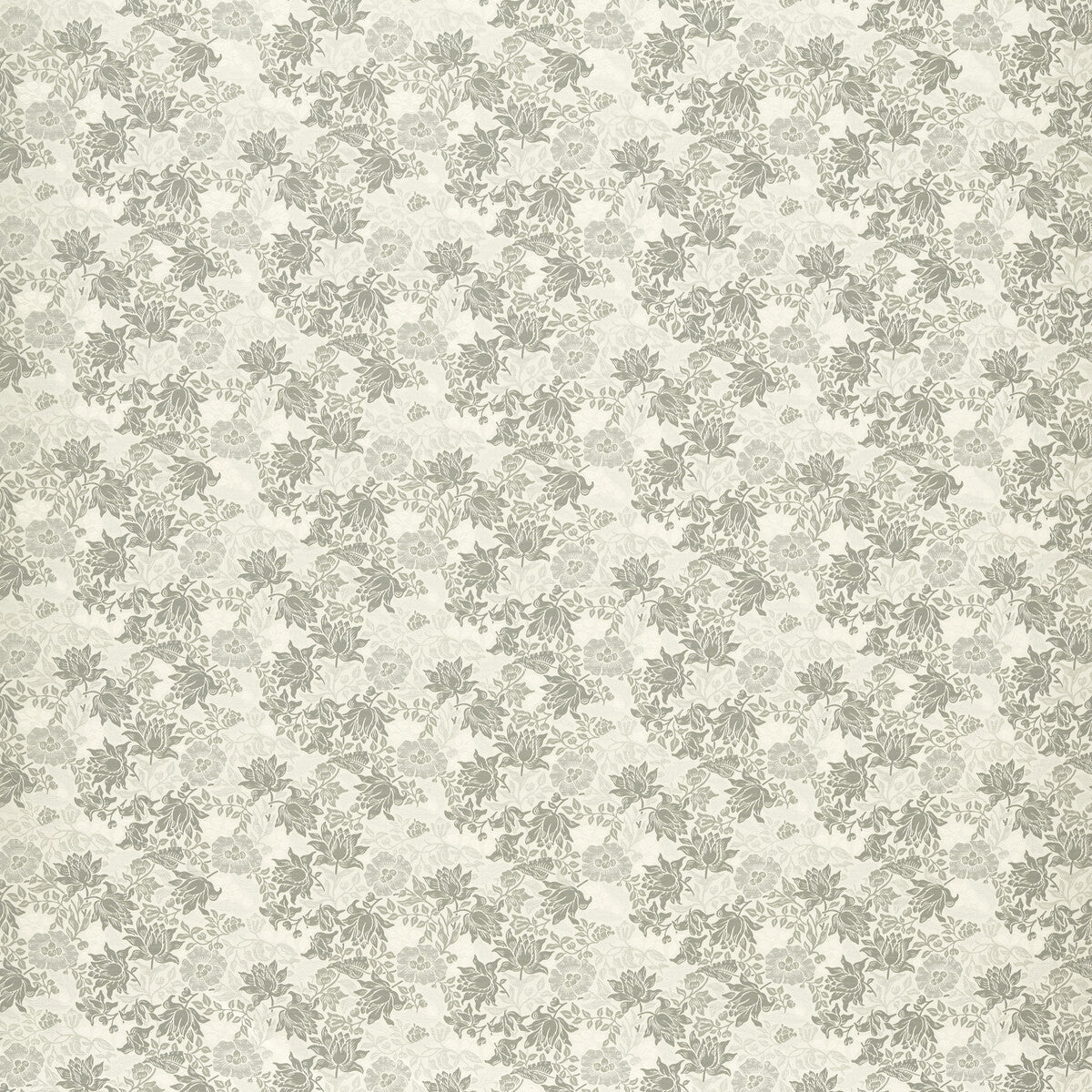 Mallow Jacquard fabric in dove slate color - pattern number F1743/01.CAC.0 - by Clarke And Clarke in the Clarke &amp; Clarke William Morris Weaves collection