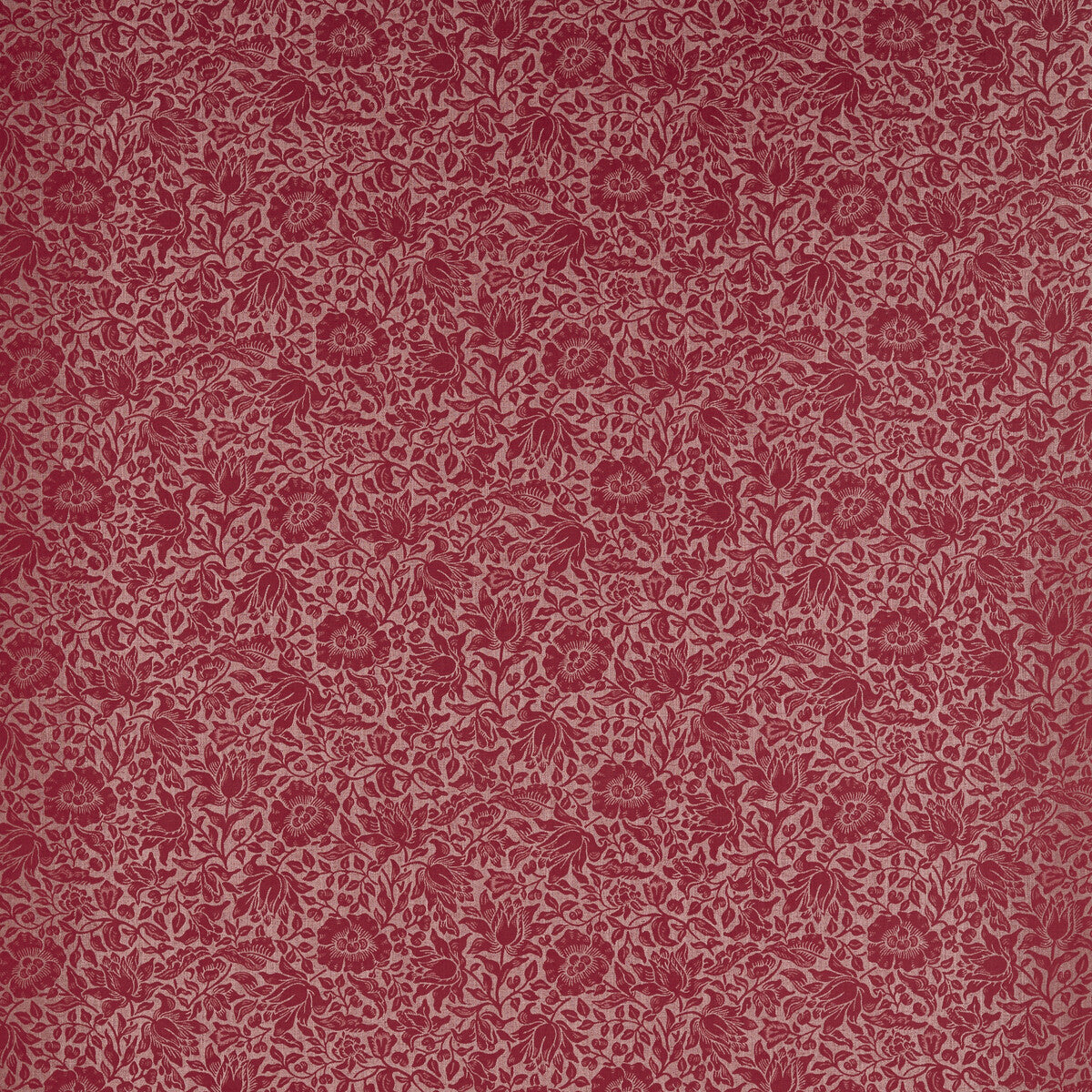 Mallow Weave fabric in plum color - pattern number F1744/04.CAC.0 - by Clarke And Clarke in the Clarke &amp; Clarke William Morris Weaves collection