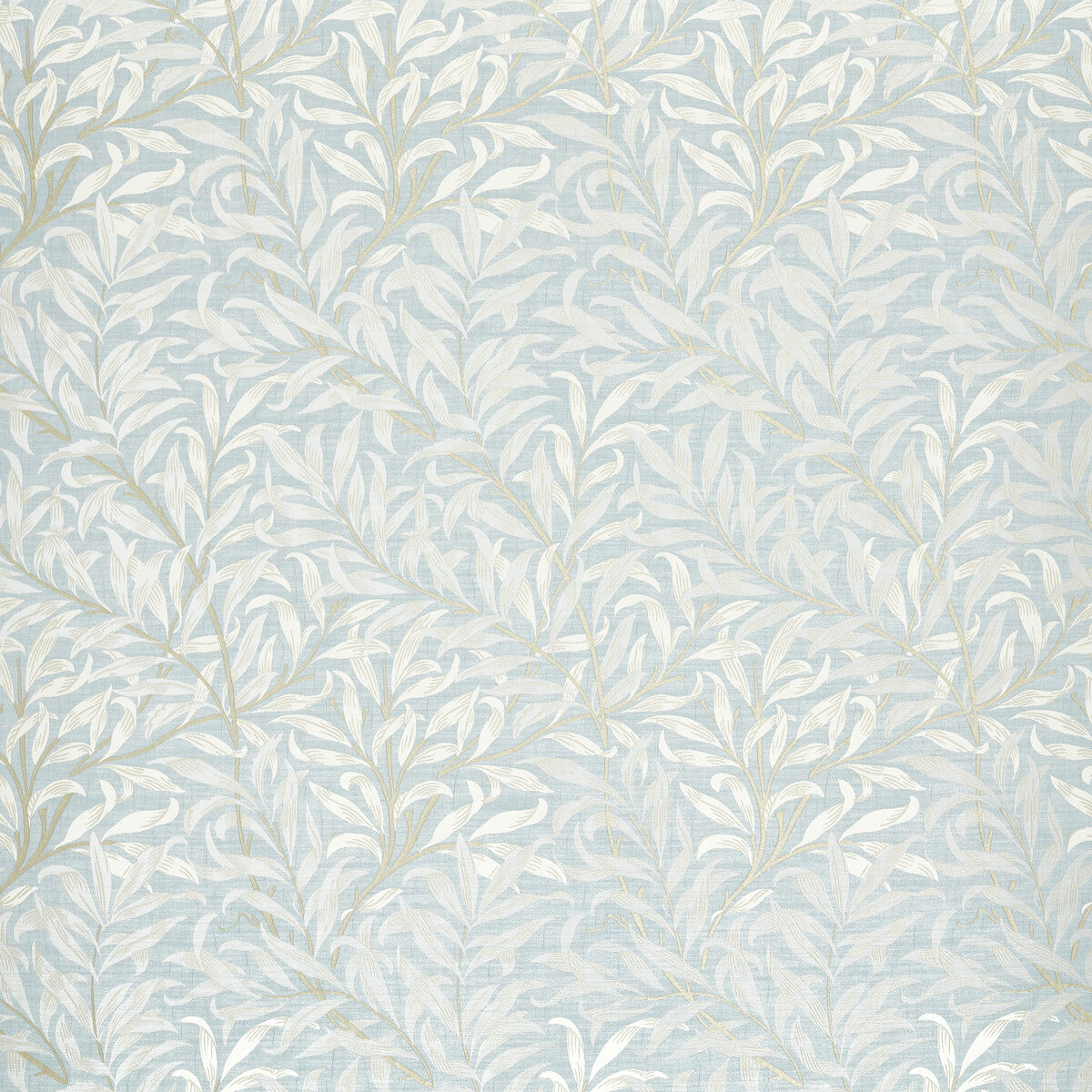 Willow Boughs Jacquard fabric in denim color - pattern number F1747/01.CAC.0 - by Clarke And Clarke in the Clarke &amp; Clarke William Morris Weaves collection