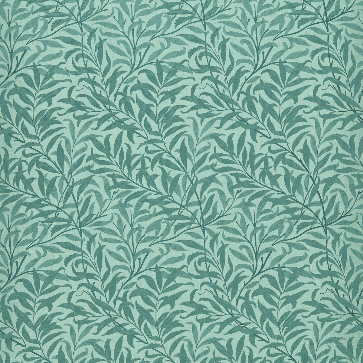 Willow Boughs Jacquard fabric in teal color - pattern number F1747/05.CAC.0 - by Clarke And Clarke in the Clarke &amp; Clarke William Morris Weaves collection