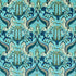 Odyssey Mythos Velvet fabric in peacock color - pattern number F1753/01.CAC.0 - by Clarke And Clarke in the Mythica By Emma J Shipley For C&C collection