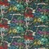 Paradise Lost Velvet fabric in teal color - pattern number F1757/01.CAC.0 - by Clarke And Clarke in the Mythica By Emma J Shipley For C&C collection