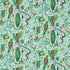 Quetzal fabric in aqua color - pattern number F1758/01.CAC.0 - by Clarke And Clarke in the Mythica By Emma J Shipley For C&C collection
