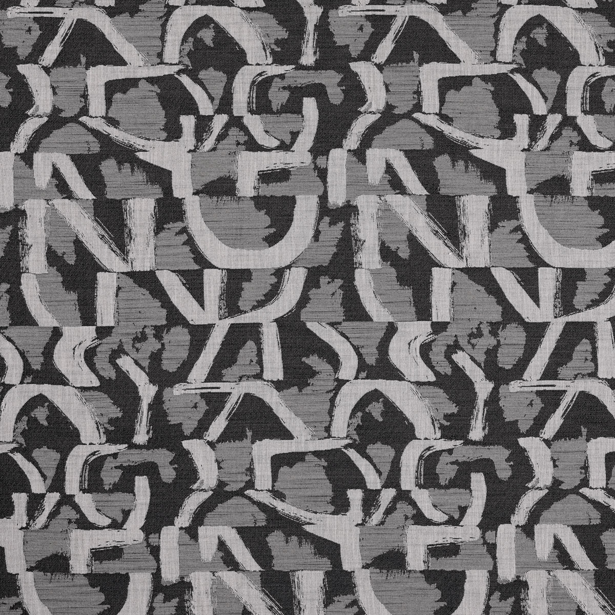 Piero Jacquard fabric in Noir color - pattern number F1772/03.CAC.0 - by Clarke And Clarke in the Metropolitan collection