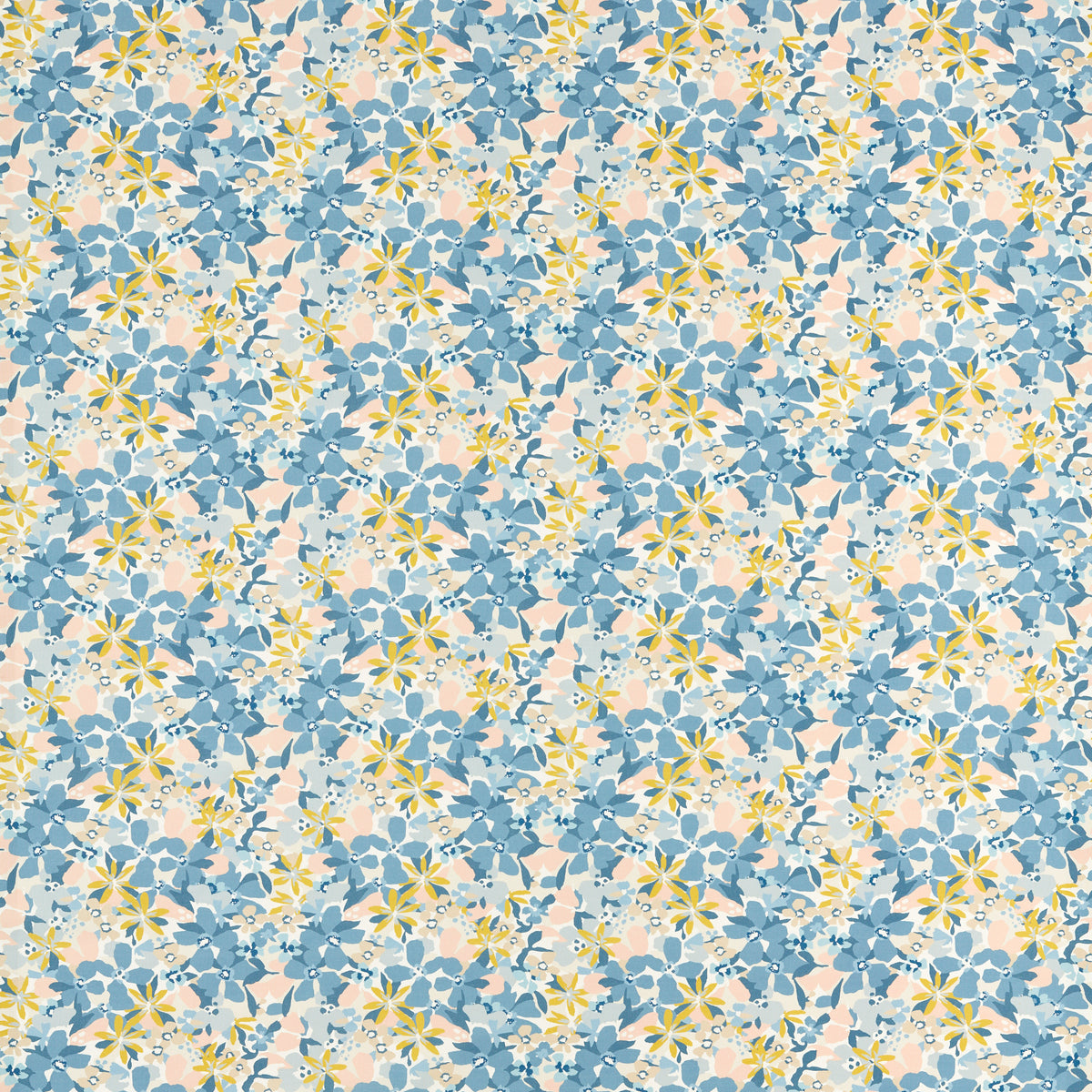 Clementine fabric in Denim color - pattern number F1780/01.CAC.0 - by Clarke And Clarke in the Montage II collection
